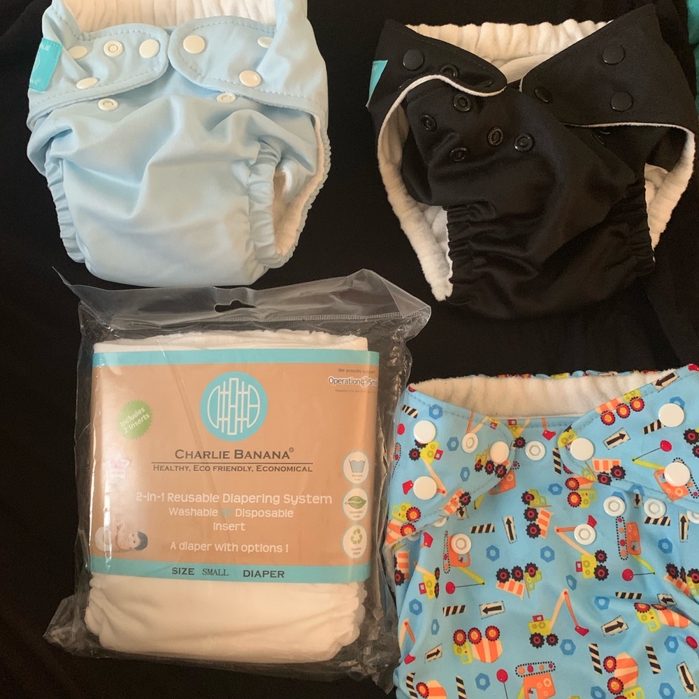 4 Charlie banana cloth diapers